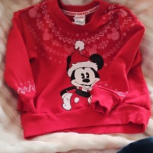 Disney Red and White Mickey Mouse Sweater